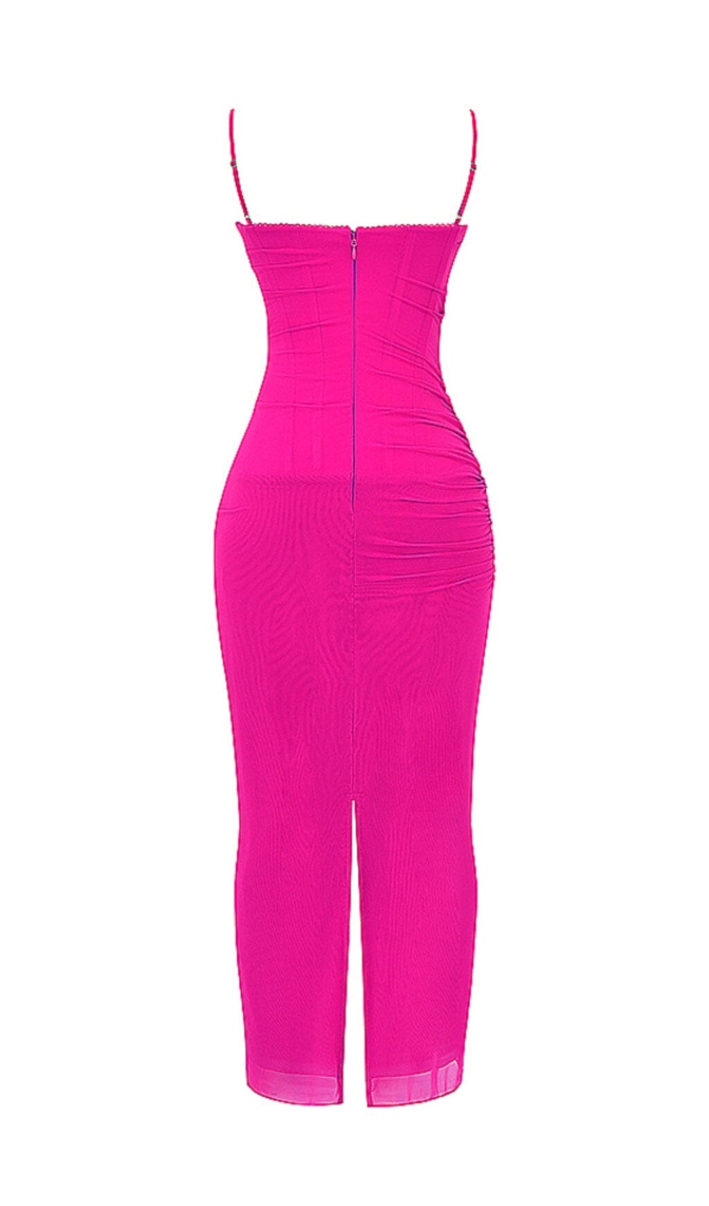 FUCHSIA Corset Maxi Dress