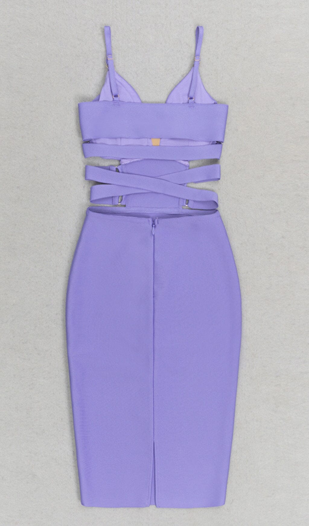 Bandage Strappy Waist-Tightening Midi Dress