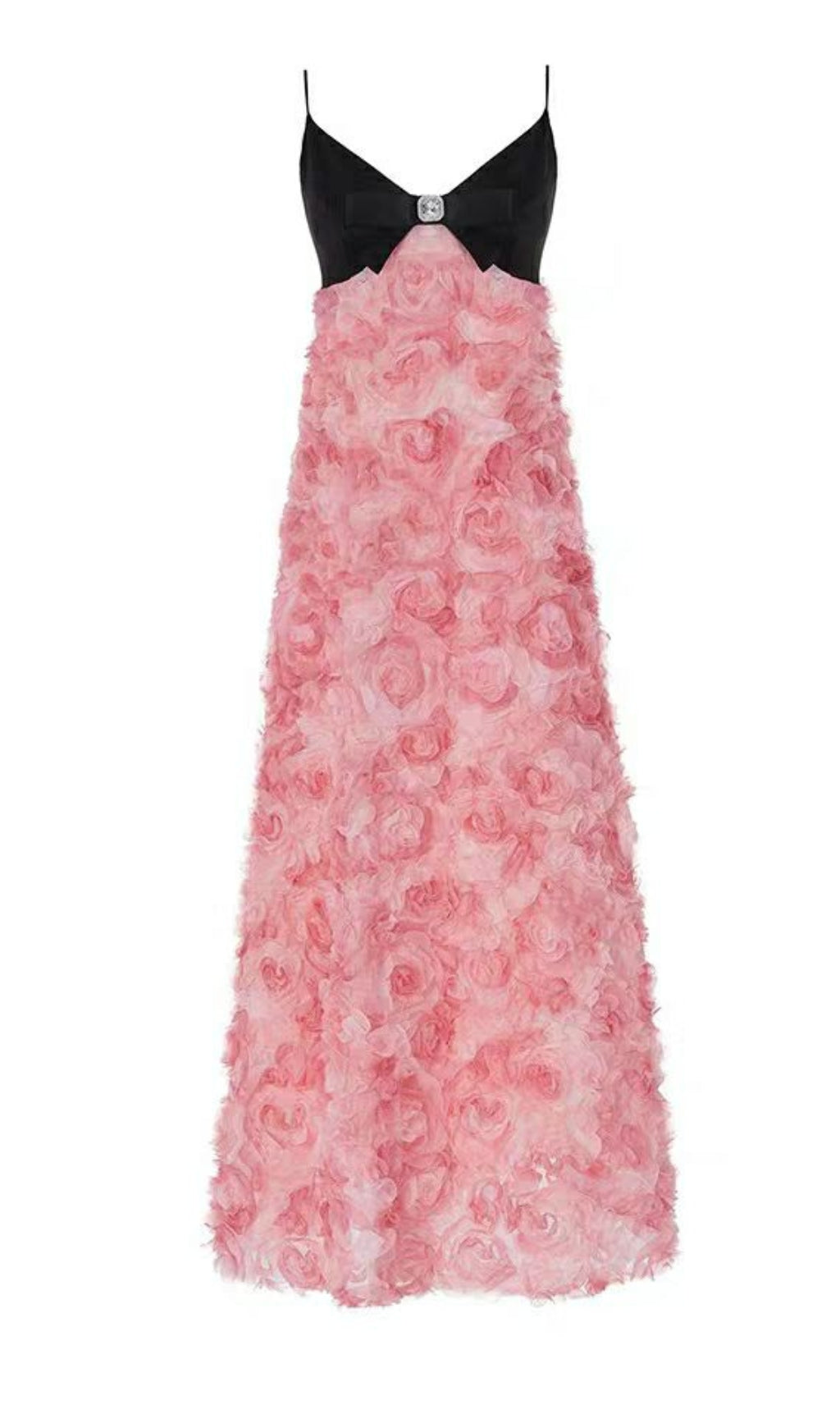 Pink Rose Slip Maxi Dress