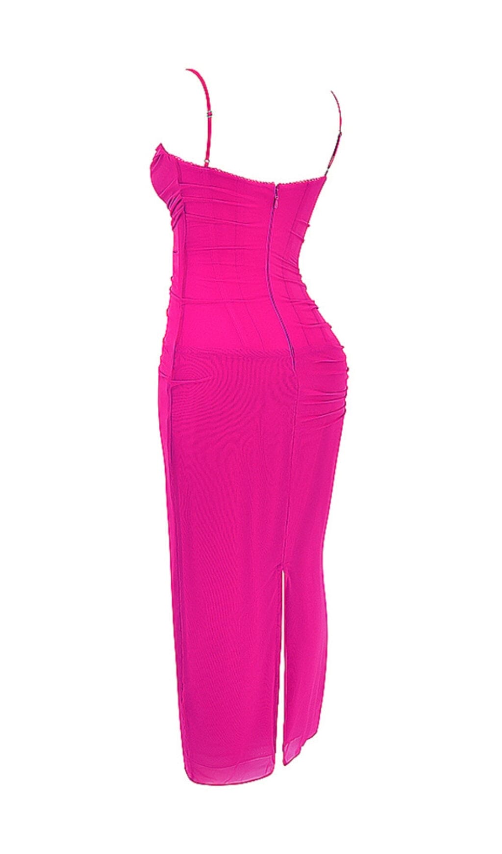 FUCHSIA Corset Maxi Dress