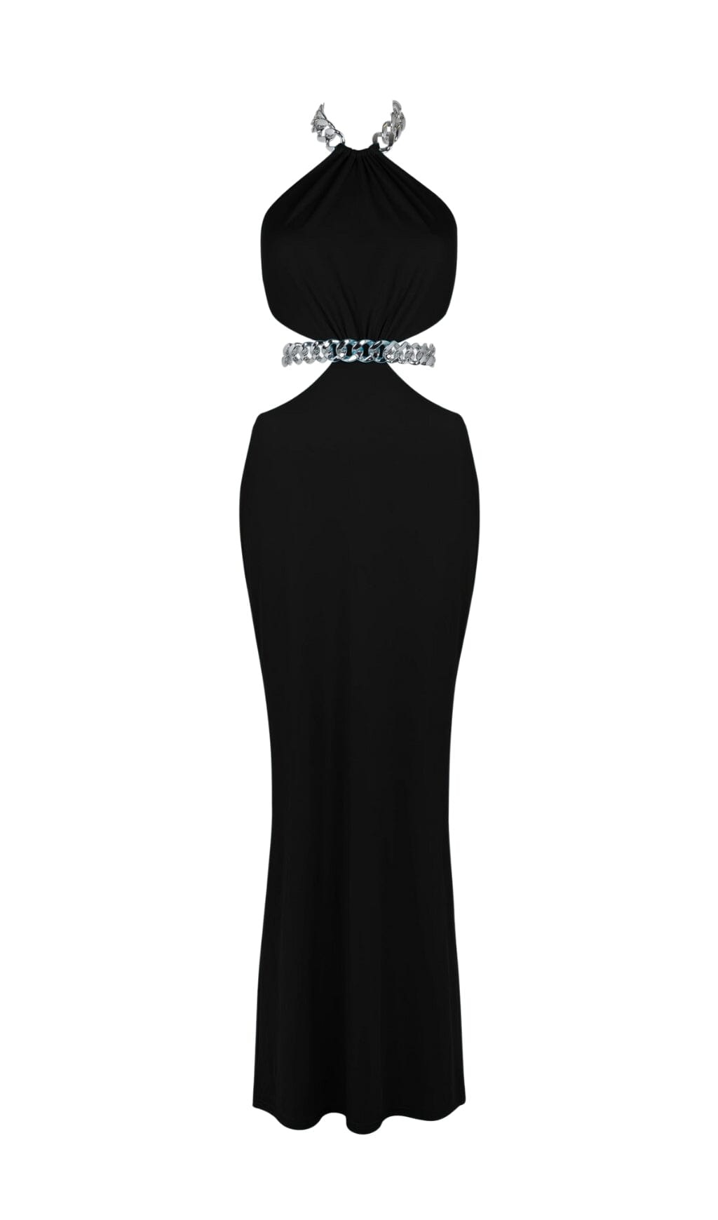 Chain Cutout Maxi Dress In Black