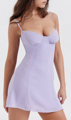 Christiana Lavender Mini Dress