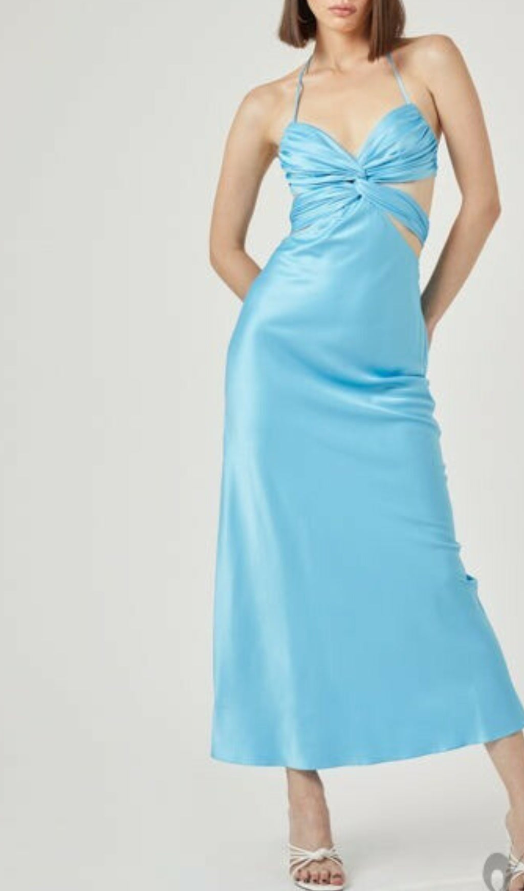 Butterfly Cut Out Maxi Slip Dress