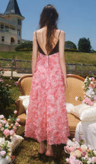 Pink Rose Slip Maxi Dress