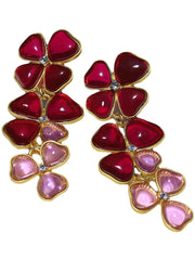 Crystal LEAF Earrings