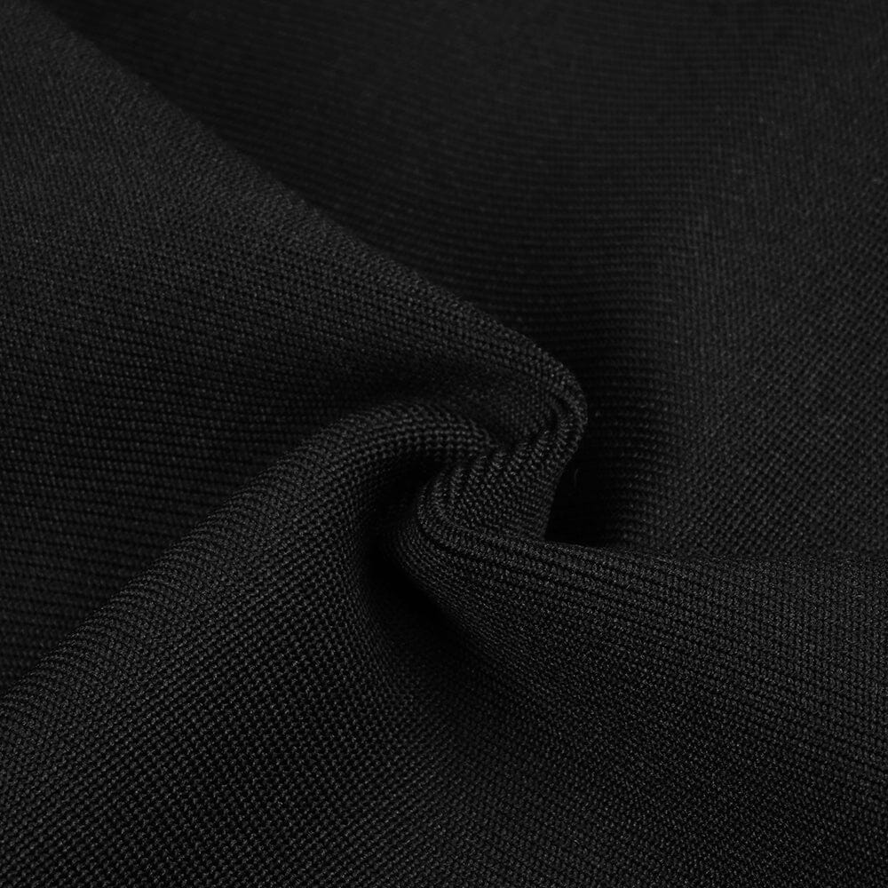 Halter Strapless Maxi Dress In Black