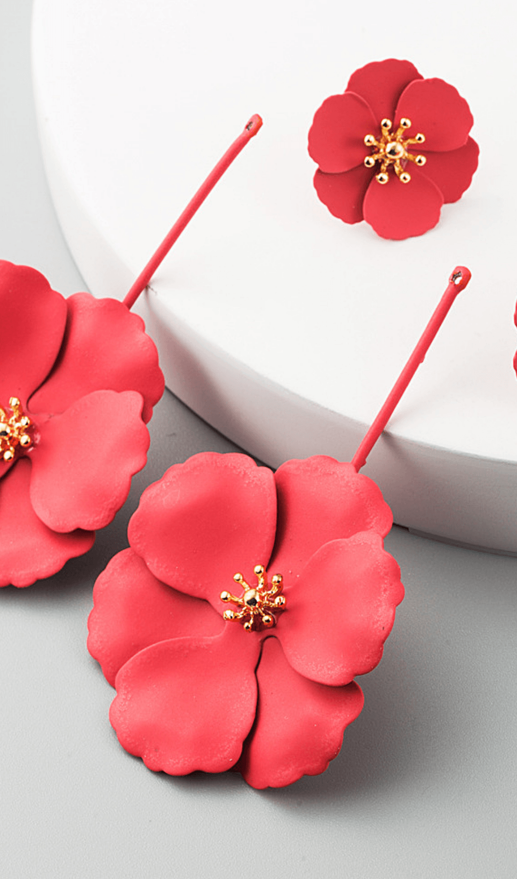 Bohemian Alloy Flower Long Earrings