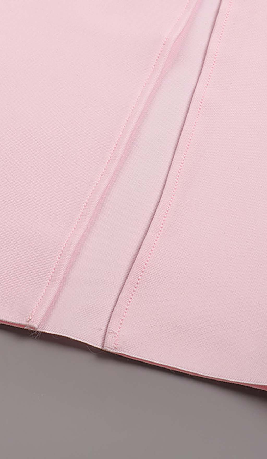 Bow-EmbelliShed Satin Midi Dress In Pink
