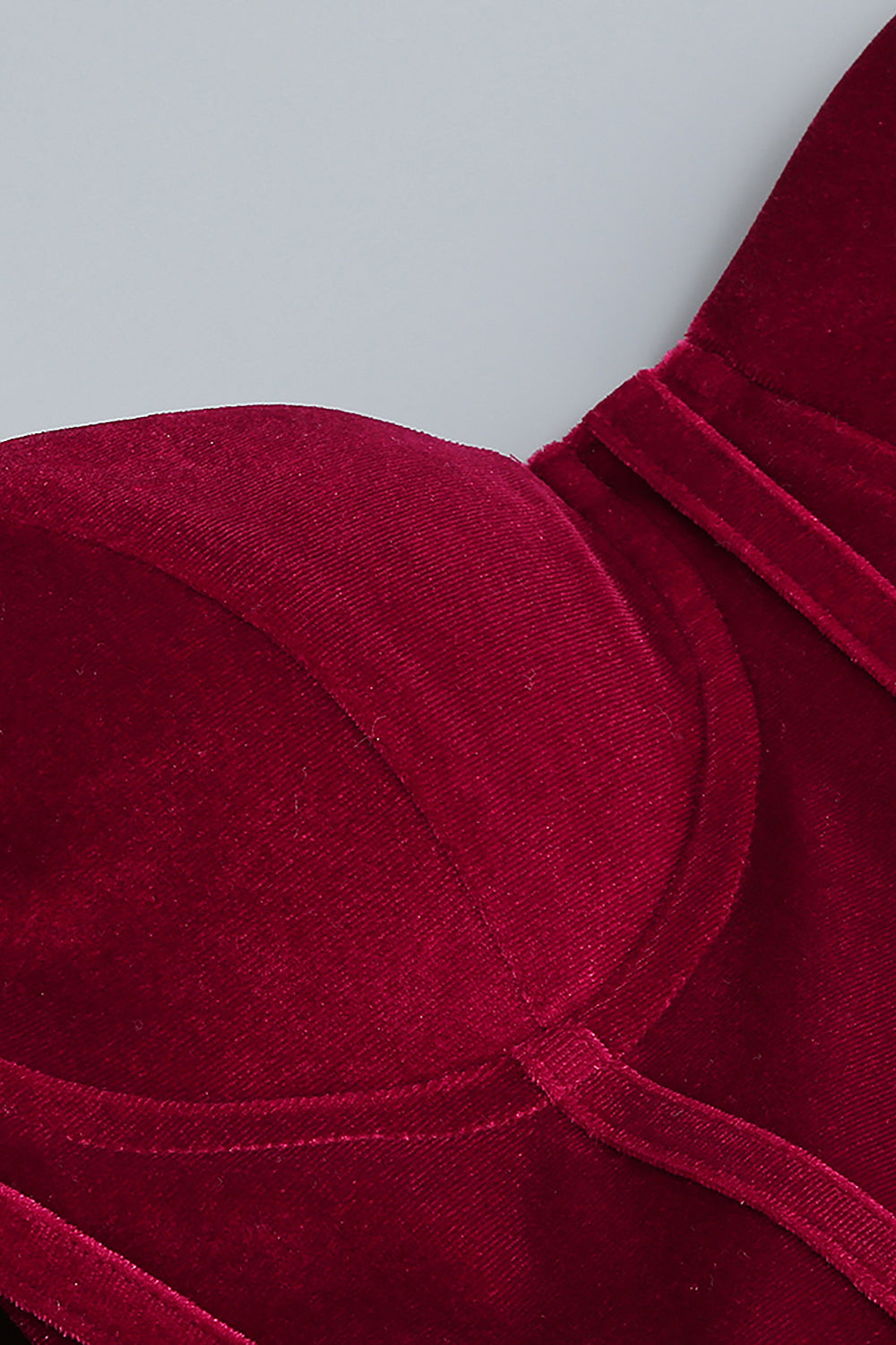Burgundy Velvet Off Shoulder Side TAIL Slit Maxi Dress