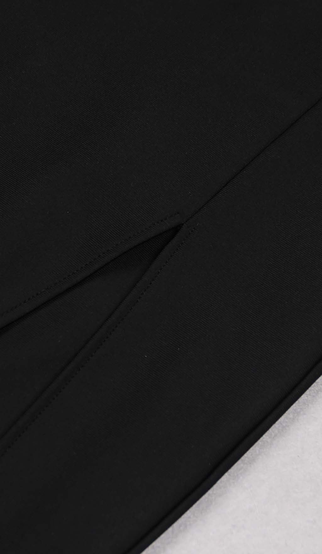 Cut-Out Bodycon Maxi Dress In Black