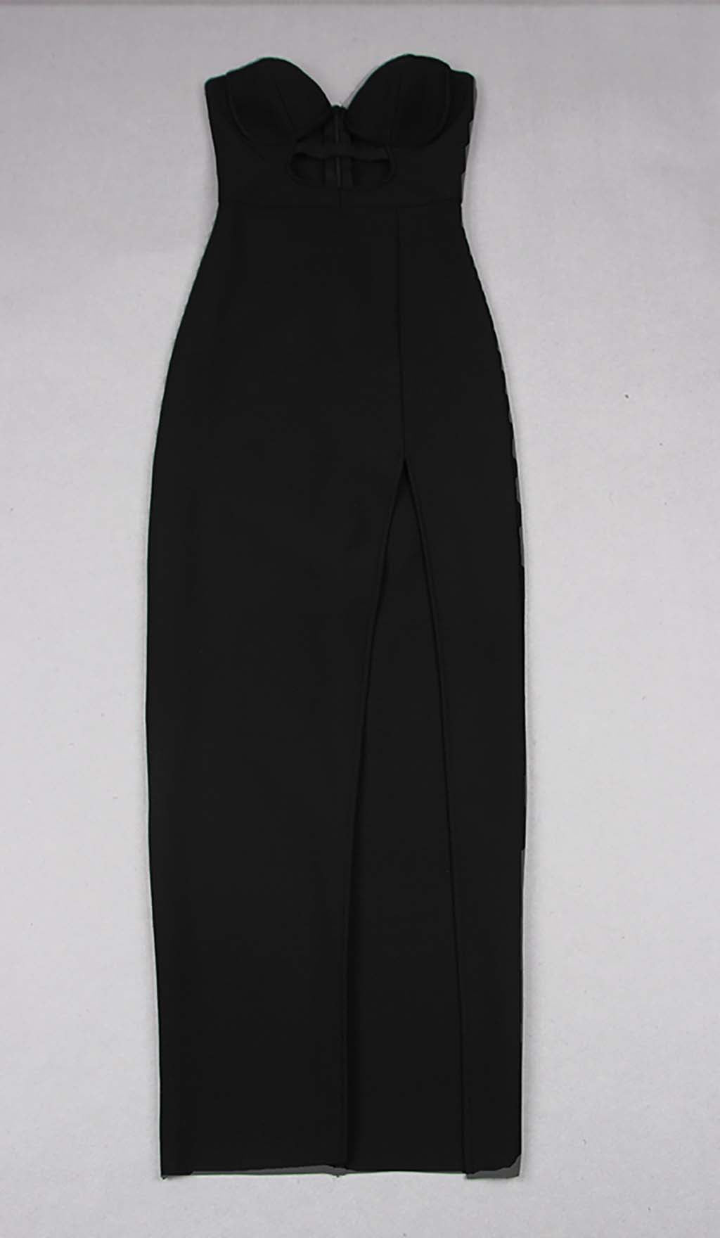 Cut-Out Bodycon Maxi Dress In Black