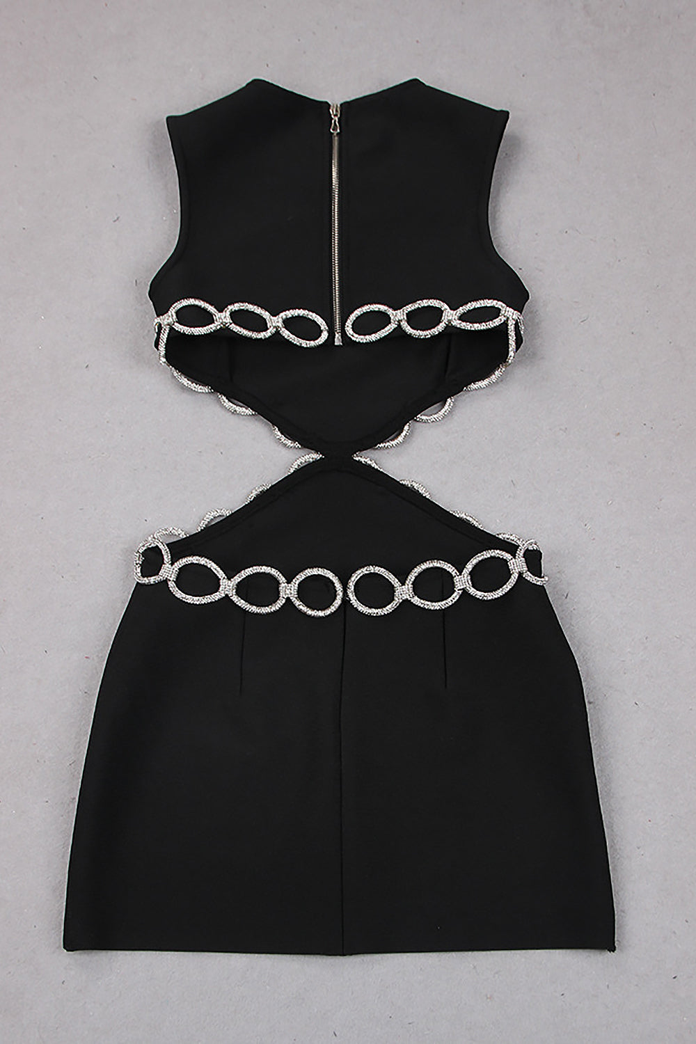 Crystal Embroidered Short Bandage Dress