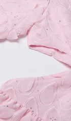 FRILL Cutout Trim Mini Dress In Pink