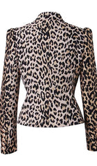 Leopard Breast Jacquard Jacket