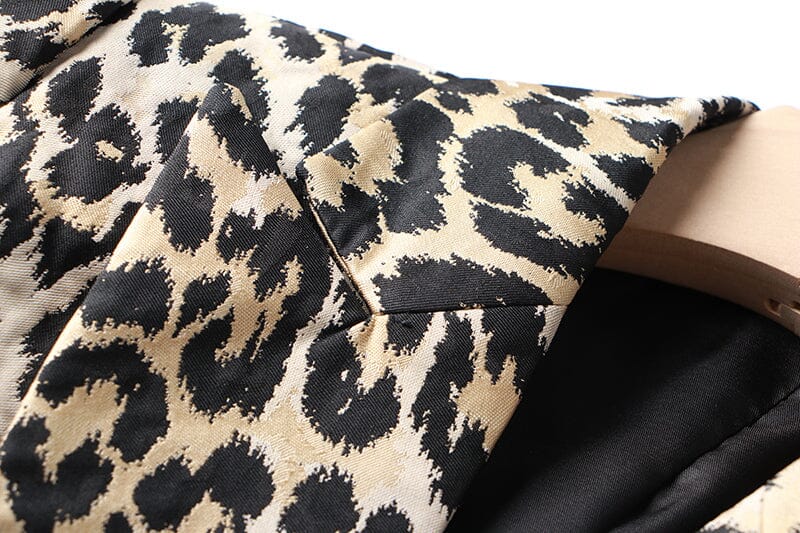 Leopard Breast Jacquard Jacket