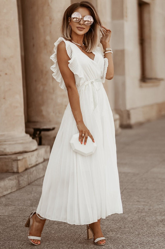 Pleated Maxi Dress