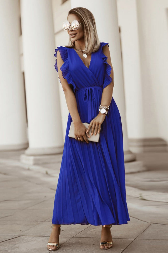 Pleated Maxi Dress