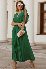 Pleated Maxi Dress