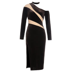 VIOMO Velvet Midi Dress