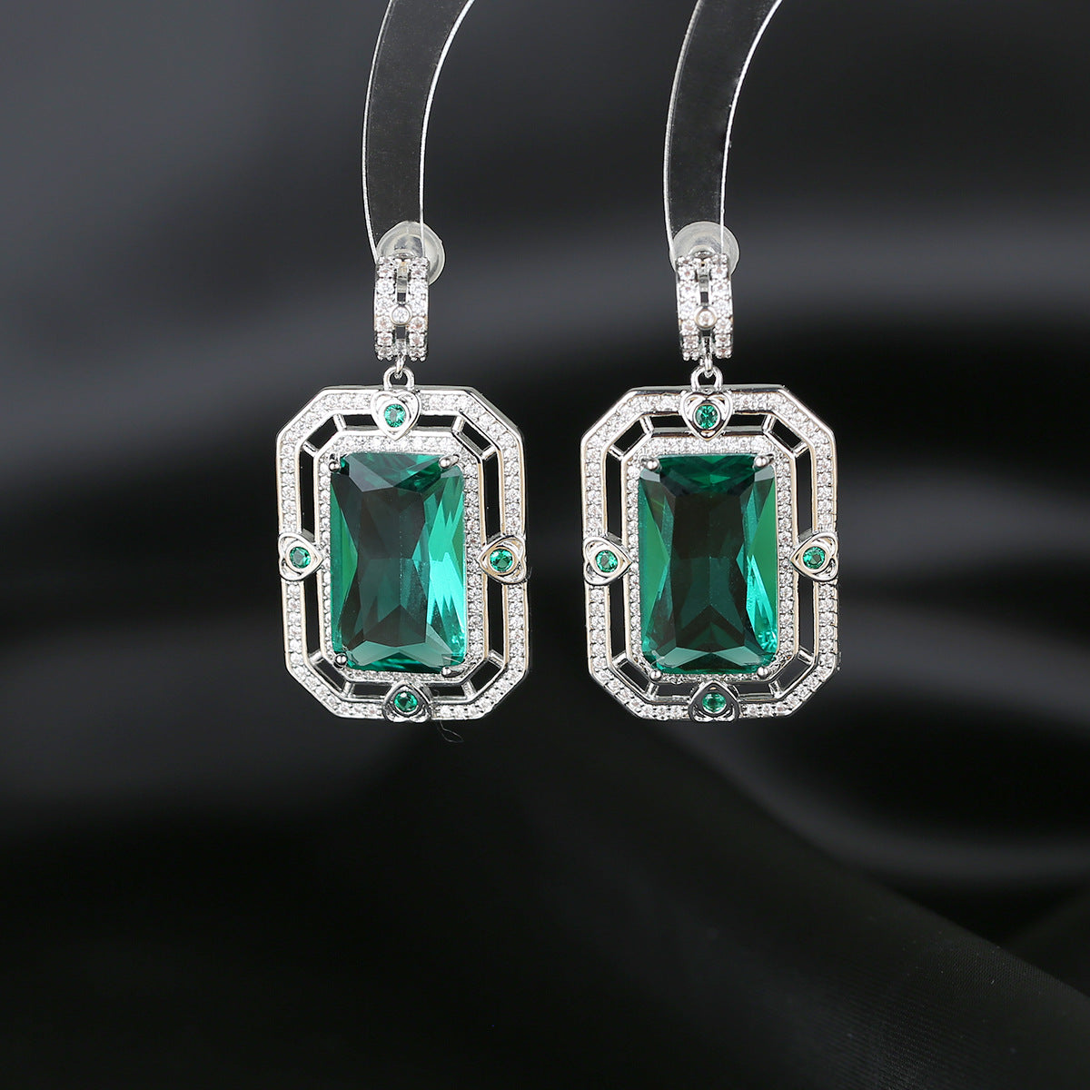 Zircon Geometric Earrings