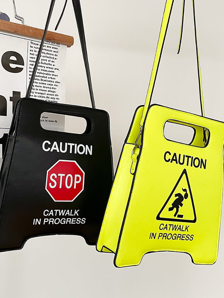 Warning Sign Design Bag