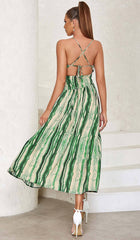 One Shoulder Cut Out Waist Dress In ALLOVER