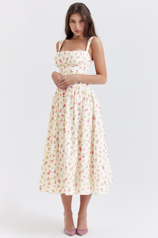 Tatiana Rose Print Midi Sundress