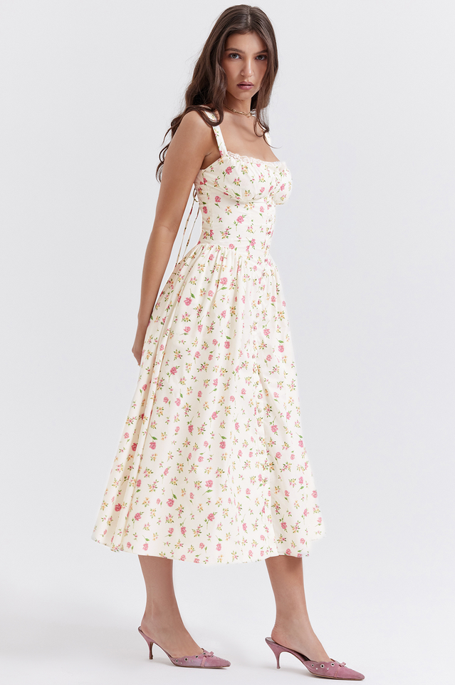 Tatiana Rose Print Midi Sundress