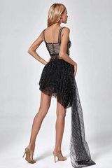 Romy Corset Sequin Draped Set