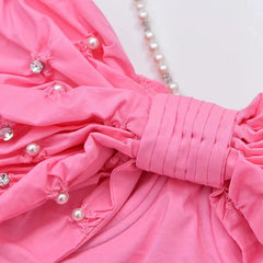 Pearl BowKnot Mini Dress