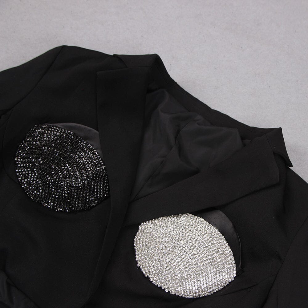 CropPed OverSized Spiral Blazer