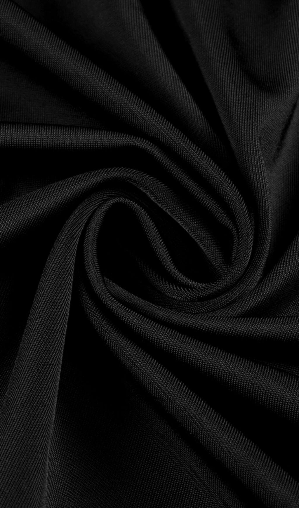 COPPER SPAndEX Stitching Split Maxi Dress In Black