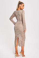 Cutout Sequin Midi Dress